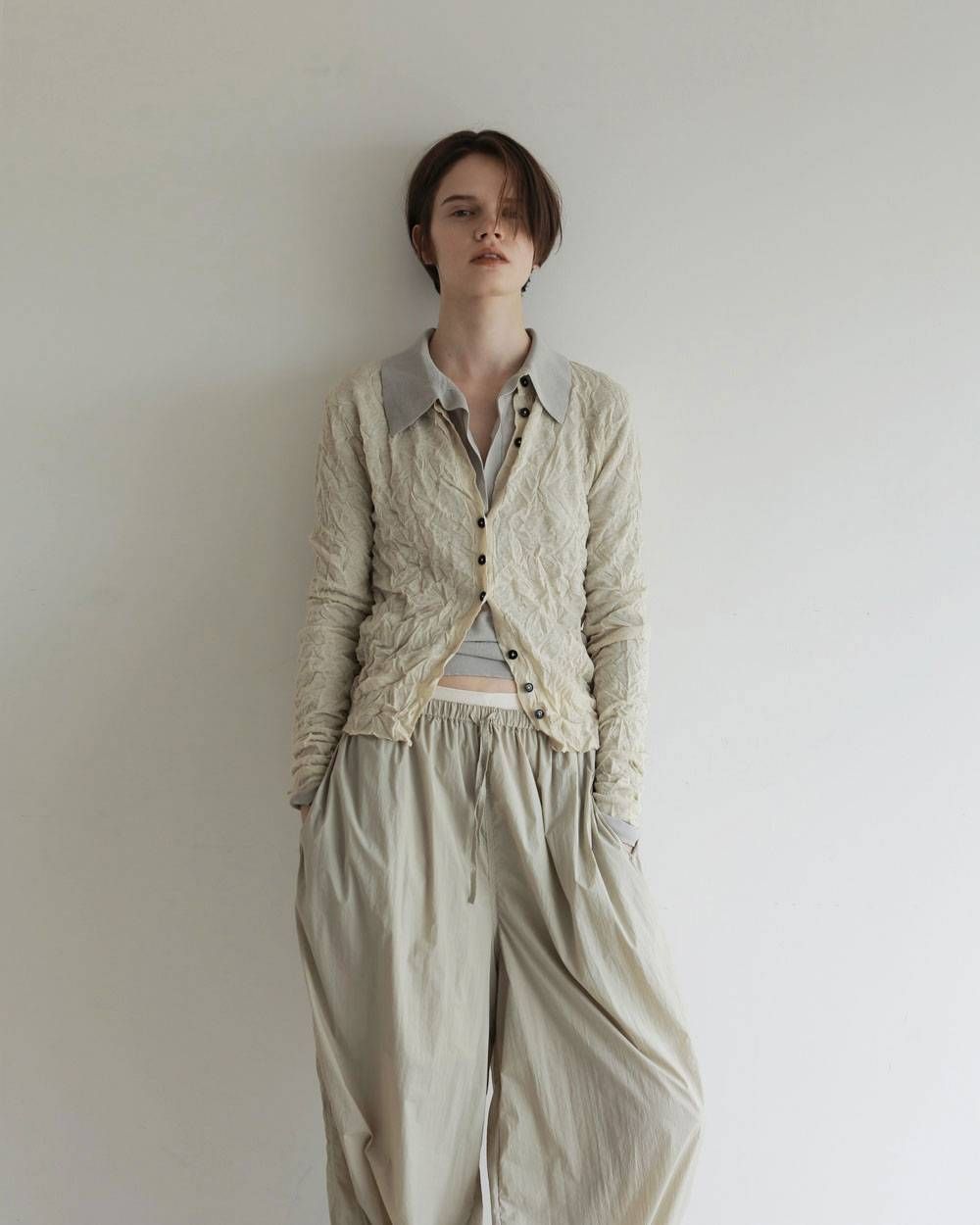 シアースキッパーニット (ミント) Sheer Skipper Knit (Mint) / 27SS