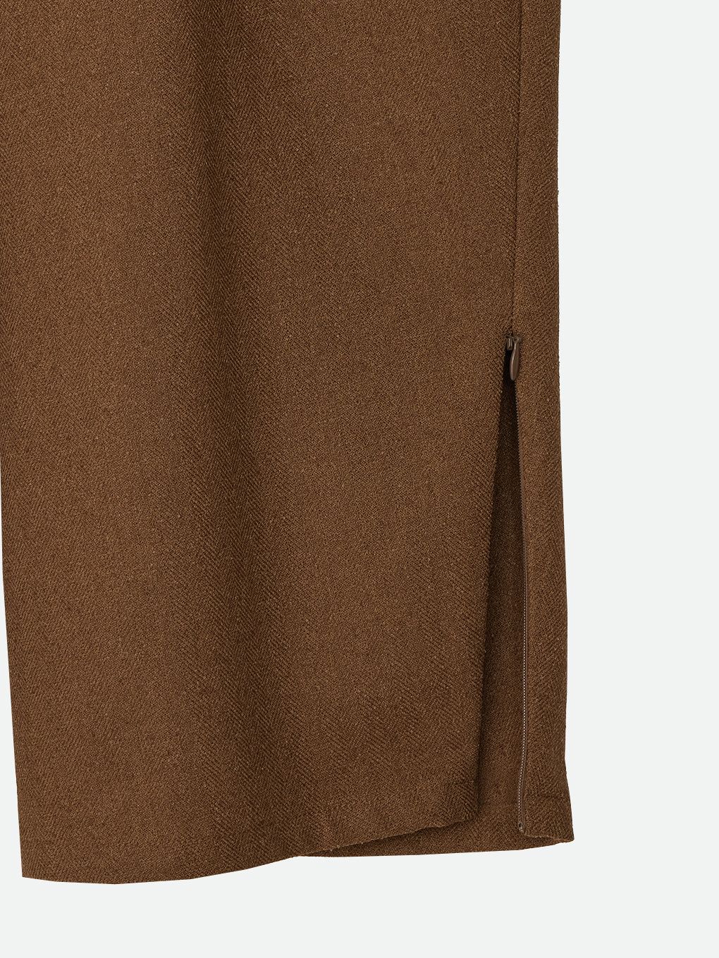 LOOSE ROUND SLIT PANTS / ルーズ ラウンド スリットパンツ (チョコ)