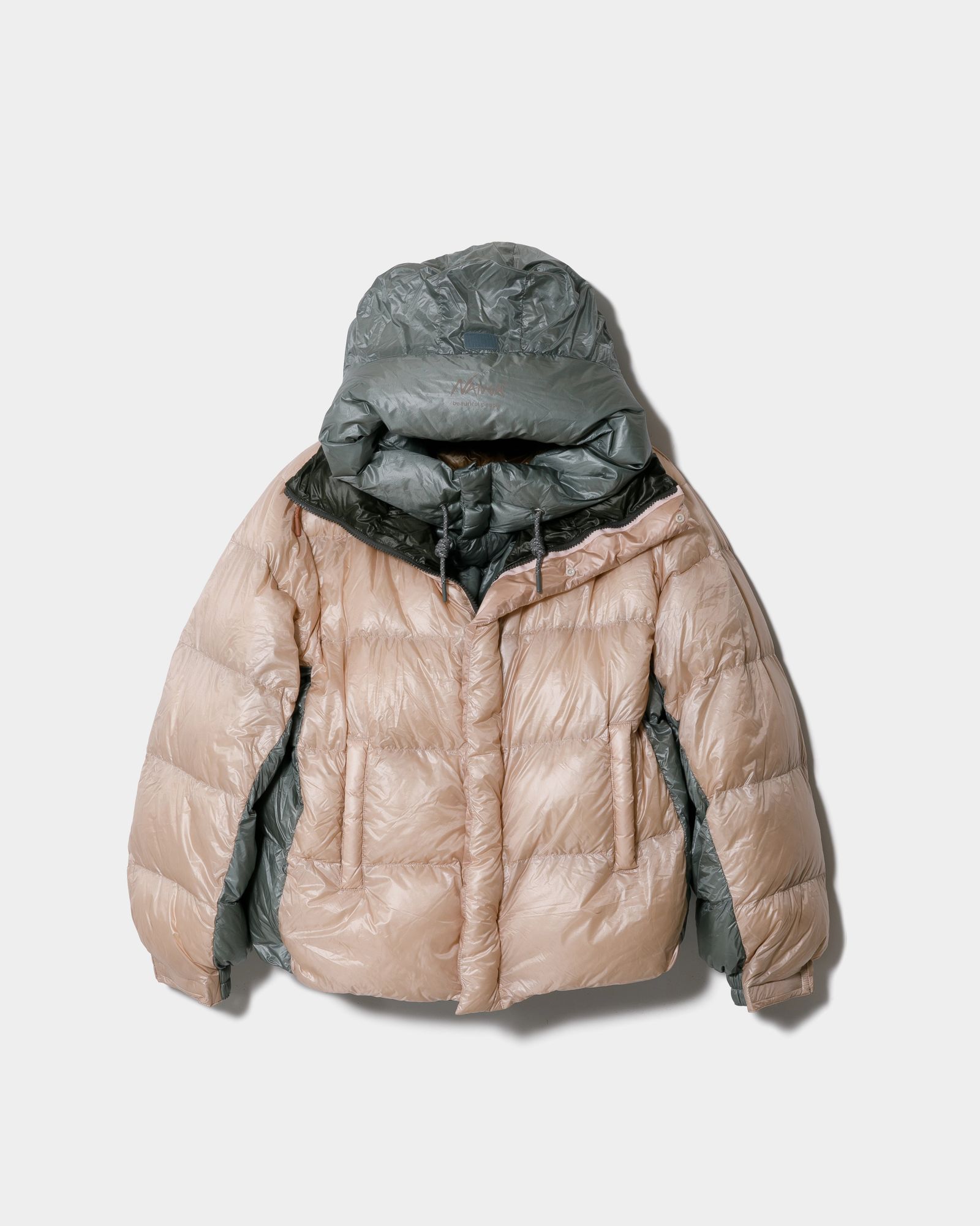 NANGA multilayering down vest blouson / ナンガ コラボレーション ダウンジャケット (チャコール) / メンズ / レディース