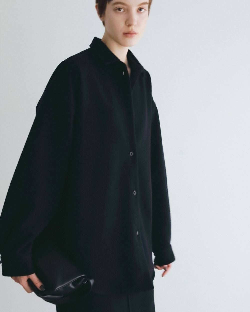 ウールオーバーシャツ (ネイビー) Wool Over Shirts (Navy) / 26AW 【6月29日まで期間限定予約】