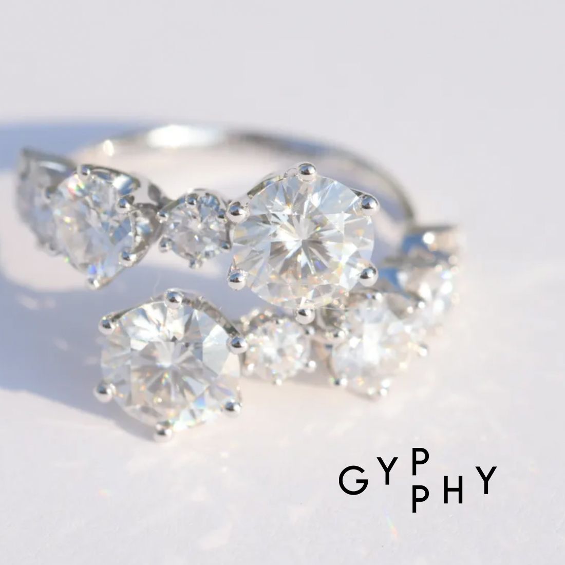 GYPPHY - MELE MOISSANITE SIMPLE RING / メレ モアサナイト シンプル 