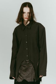 design overshirt (Green) / デザインオーバーシャツ (グリーン) / 26SS
