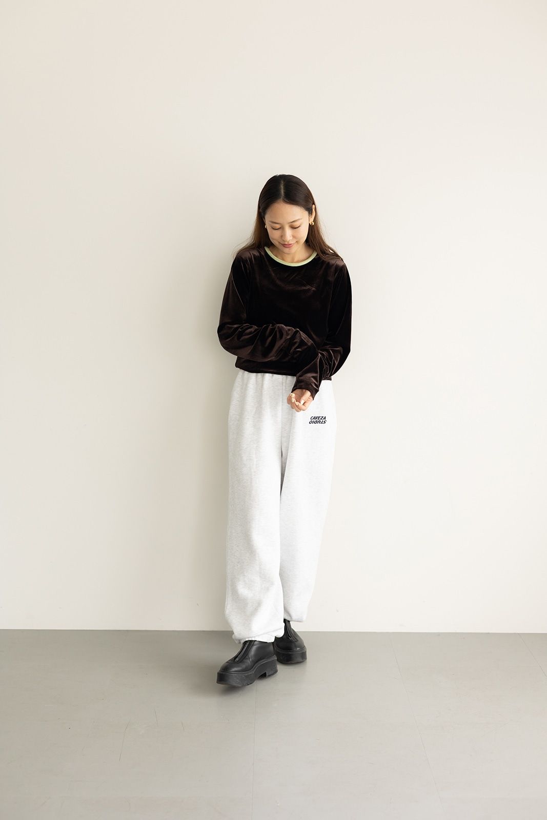 STUDIO CAVEZA スウェットパンツ (グレー)