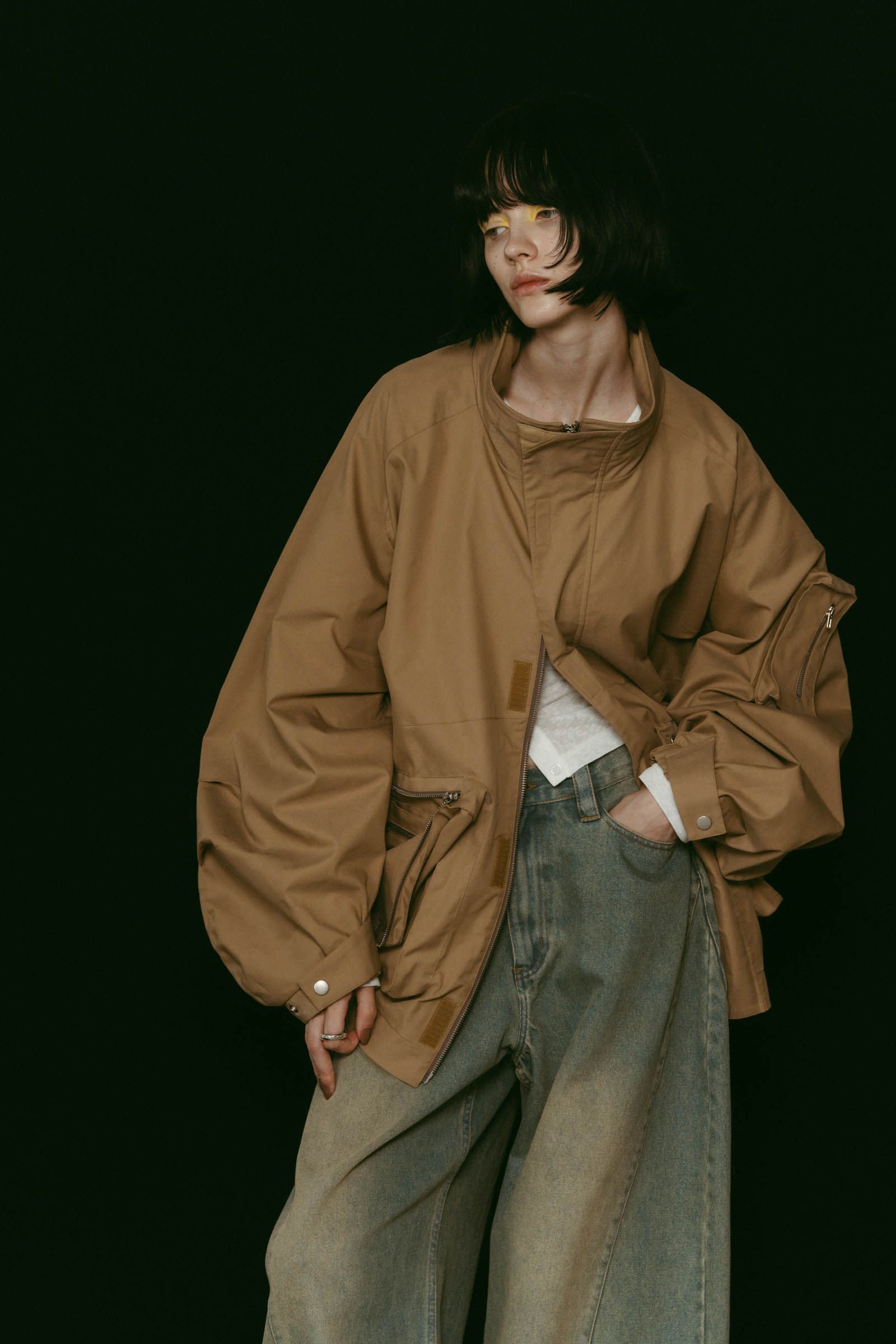 2way nylon blouson(unisex) / 2ウェイナイロンブルゾン (キャメル) / 25AW