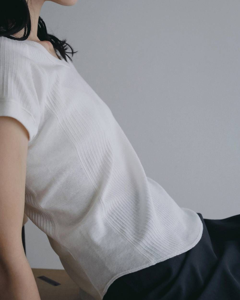 ヴィンテージリブトップス (ホワイト) Vintage Rib Tops (White) / 26SS
