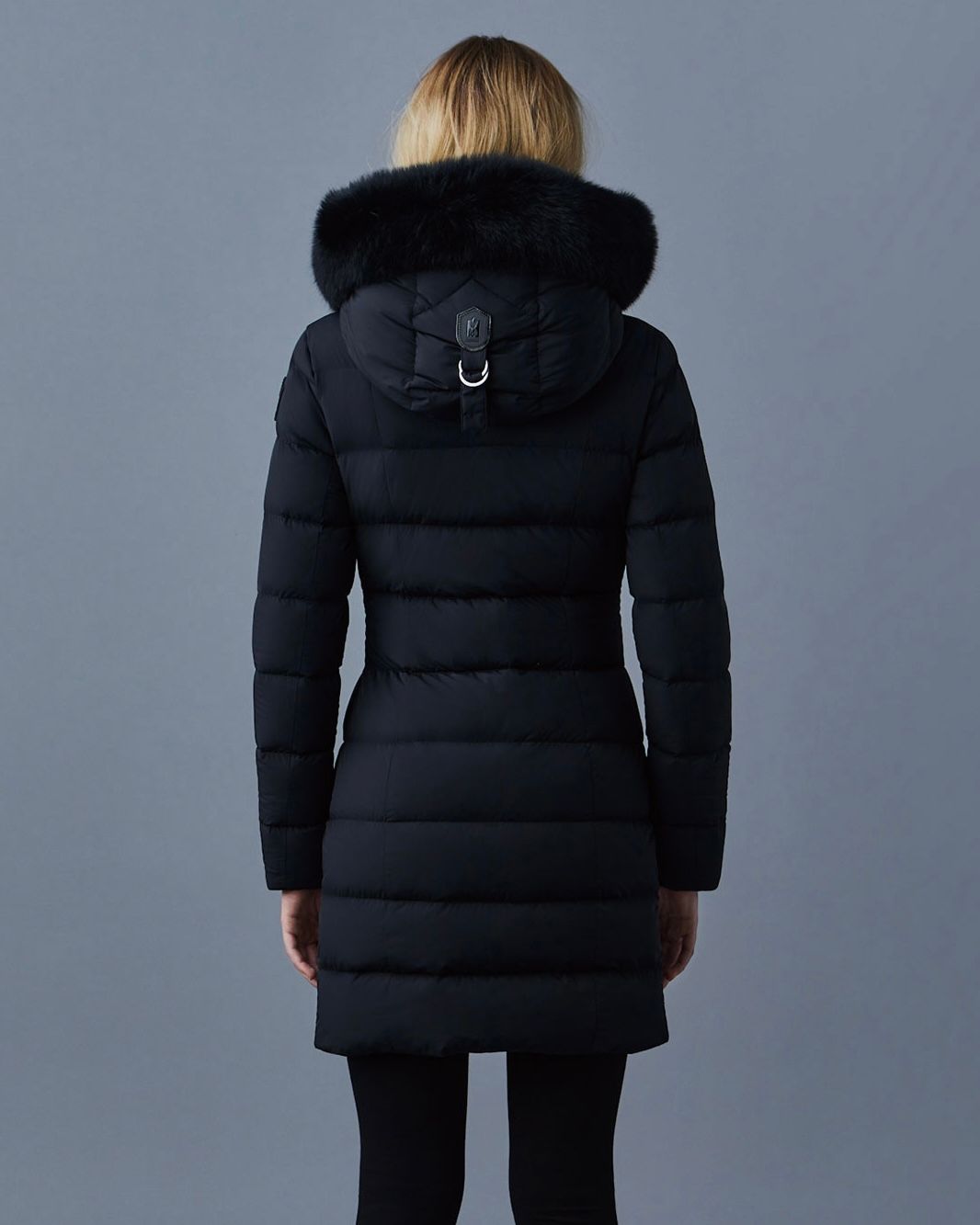 【2025AW】CALLA-BX / ファー付きストレッチダウンコート (ブラック)