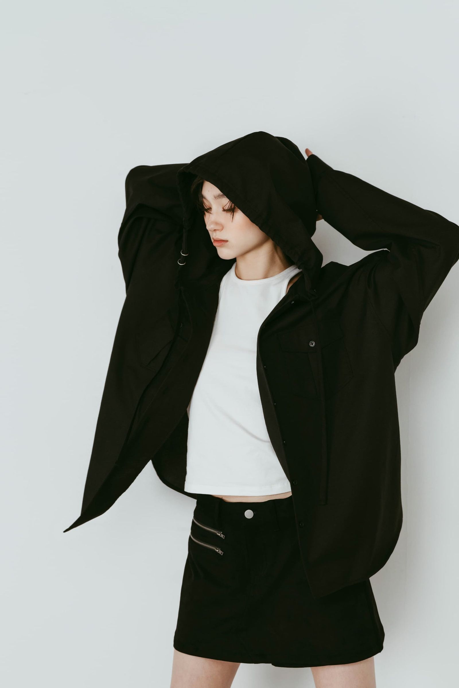 UVプロテクション フーディ (ブラック) UV protection hoodie(unisex) (Black) /  26SS