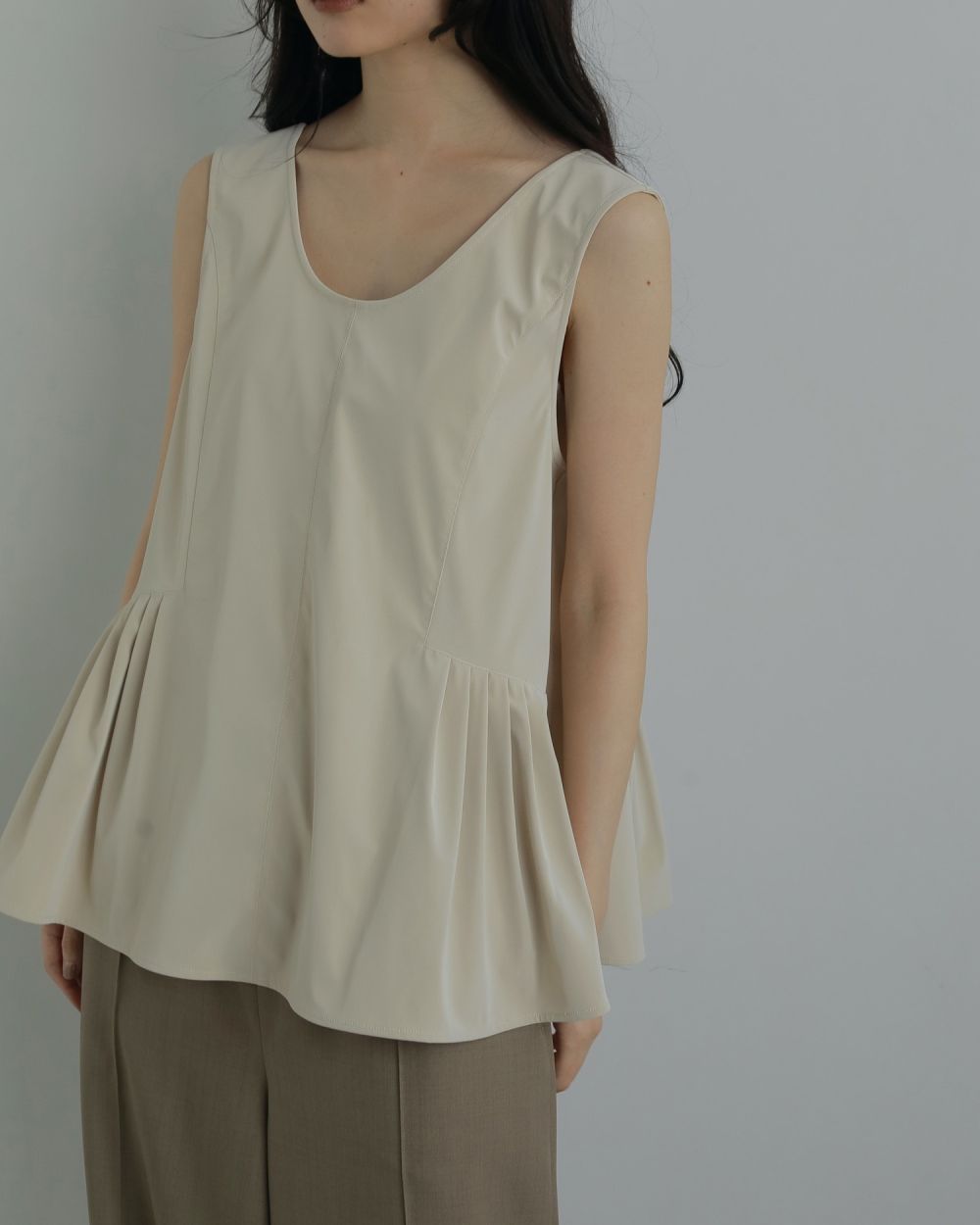 etsu　anuke アンヌーク Sheer Peplum Tops ànuke online store（アンヌーク） / Sheer Peplum TopsSheer