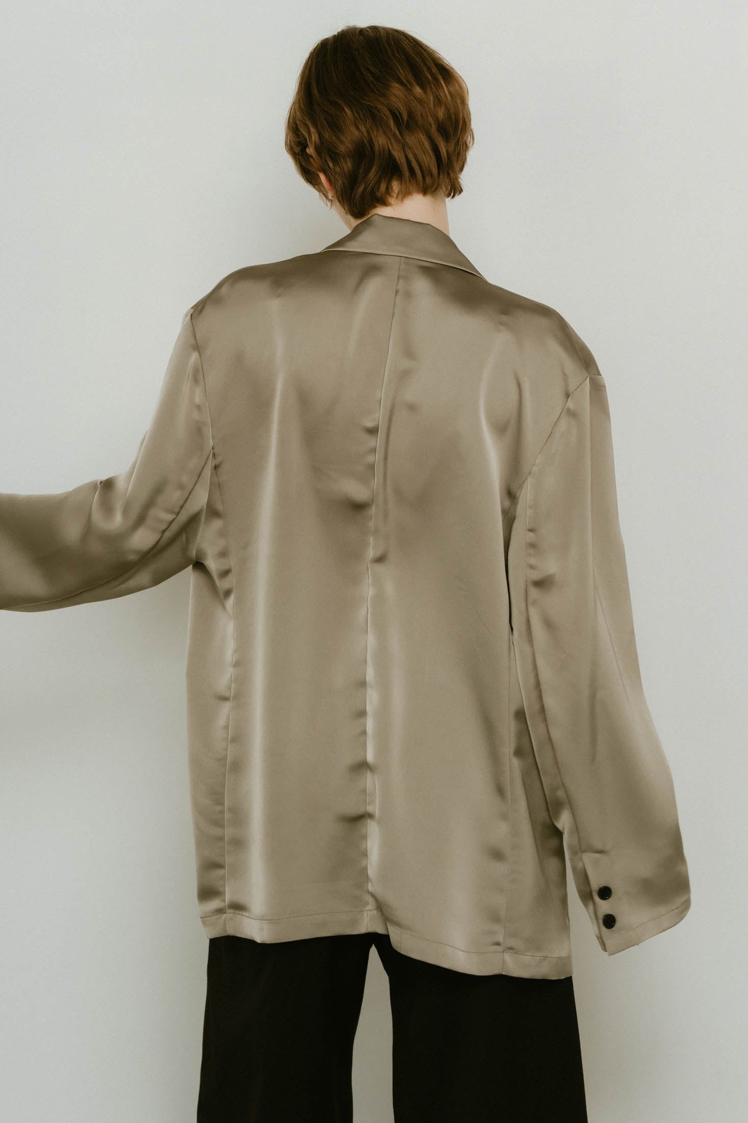 Knuth Marf - embroidered satin jacket / エンブロイド サテン