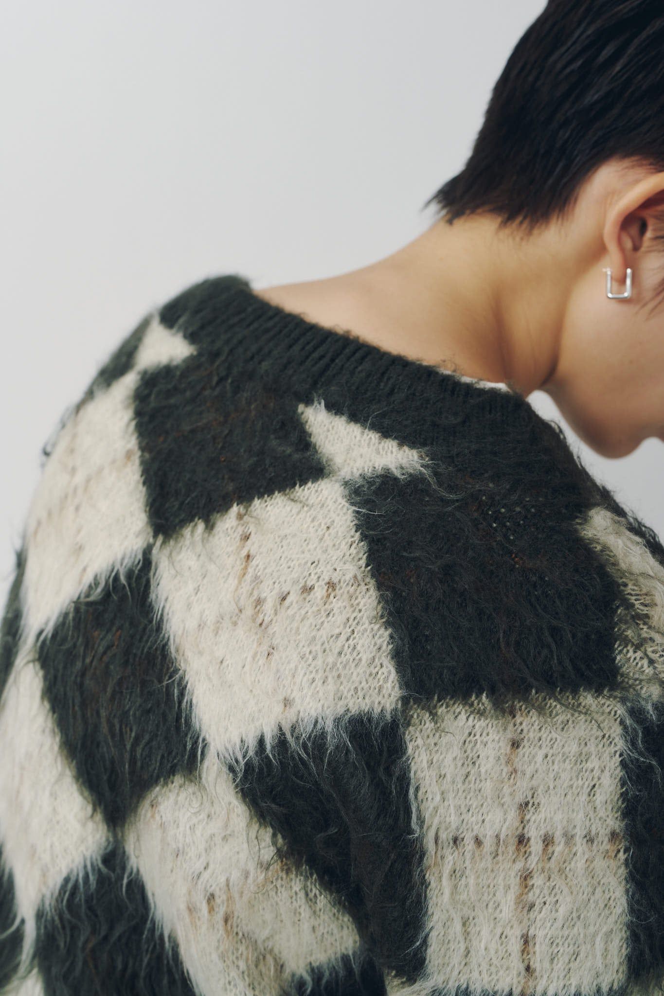 アーガイルニット (ブラウン) argyle knit(unisex) (Brown) / 26AW