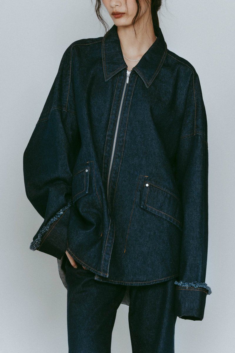 denim over shirt jacket(unisex) / デニムオーバーシャツジャケット (インディゴ) / 25AW