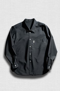 【メンズ】DOUBLE CLOTH SHIRT / ダブルクロスシャツ (ブラック)
