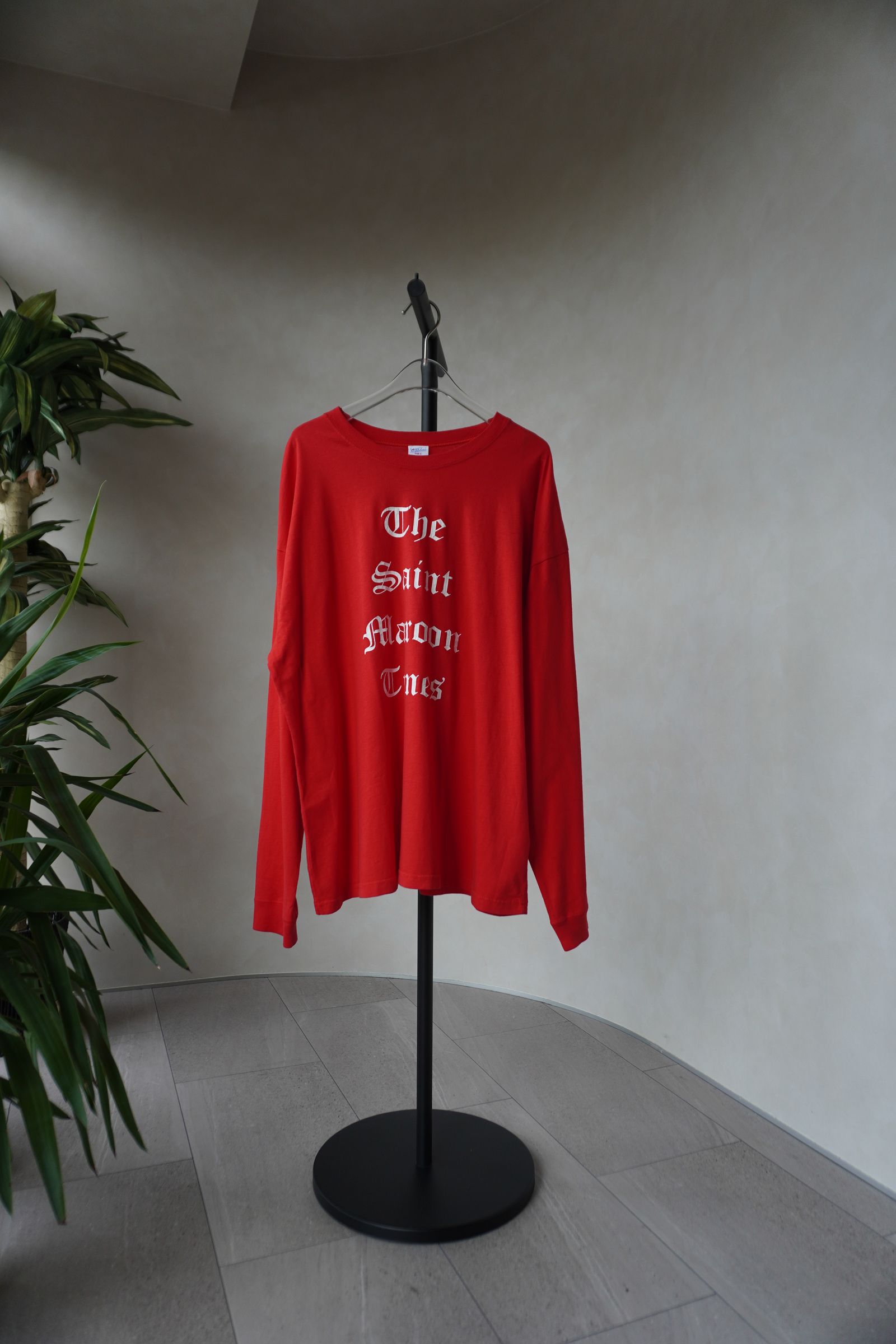 パーマネント ロングスリーブ Tシャツ (Sain Maroon Times) PARMANENT L/S TEE /  26AW
