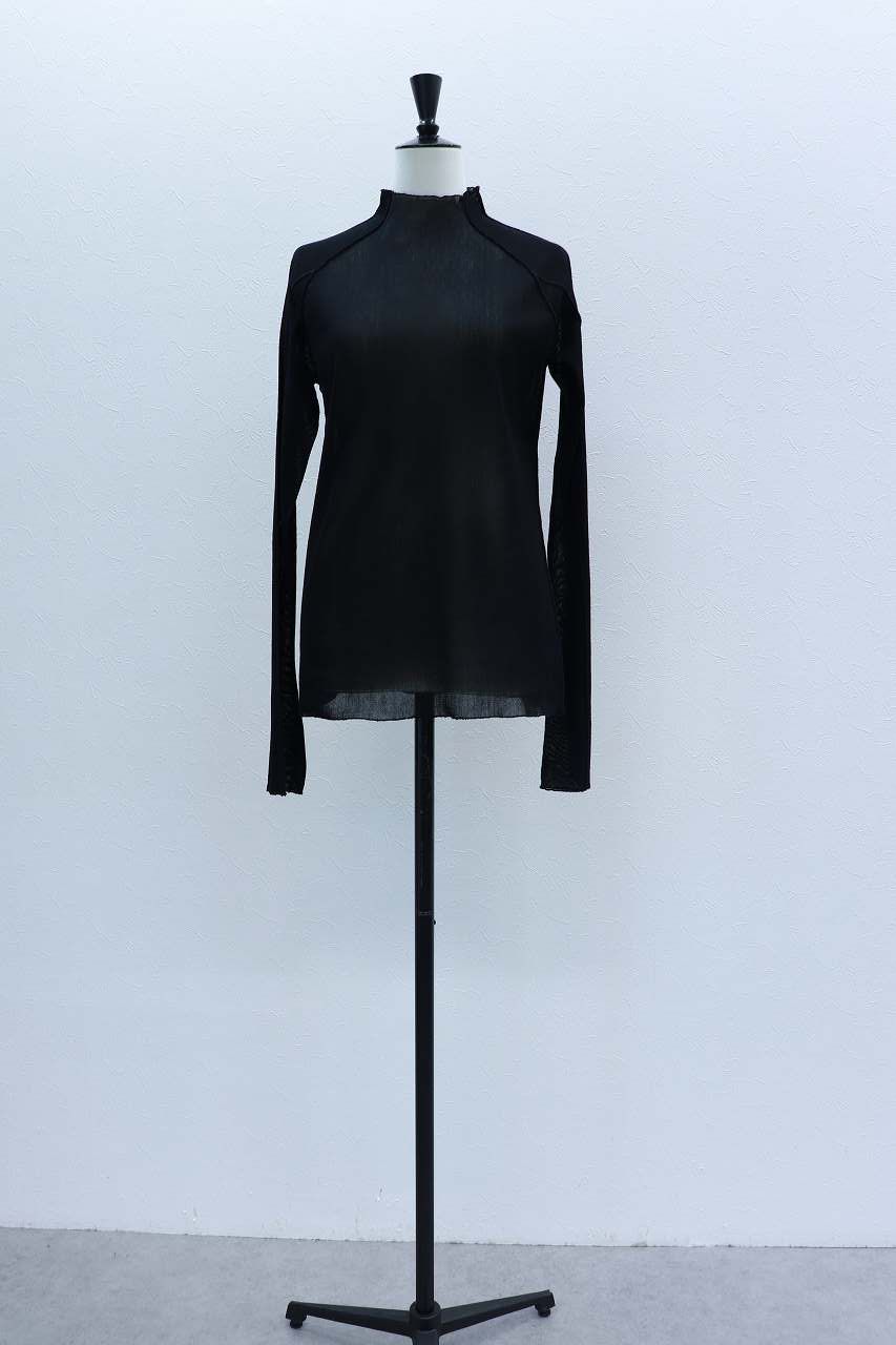 コットンチュールロンT (ブラック) Cotton Tulle Long-Sleeve Tee (Black) / 26AW