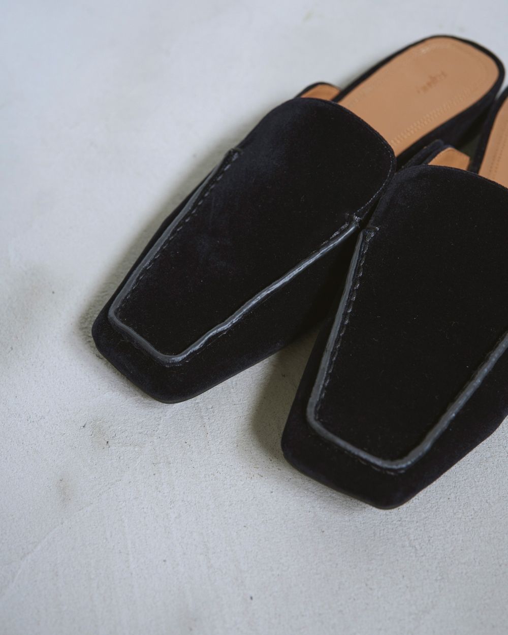 【25AW】Velour Slide Shoes / ベロアスライドシューズ (ネイビー)