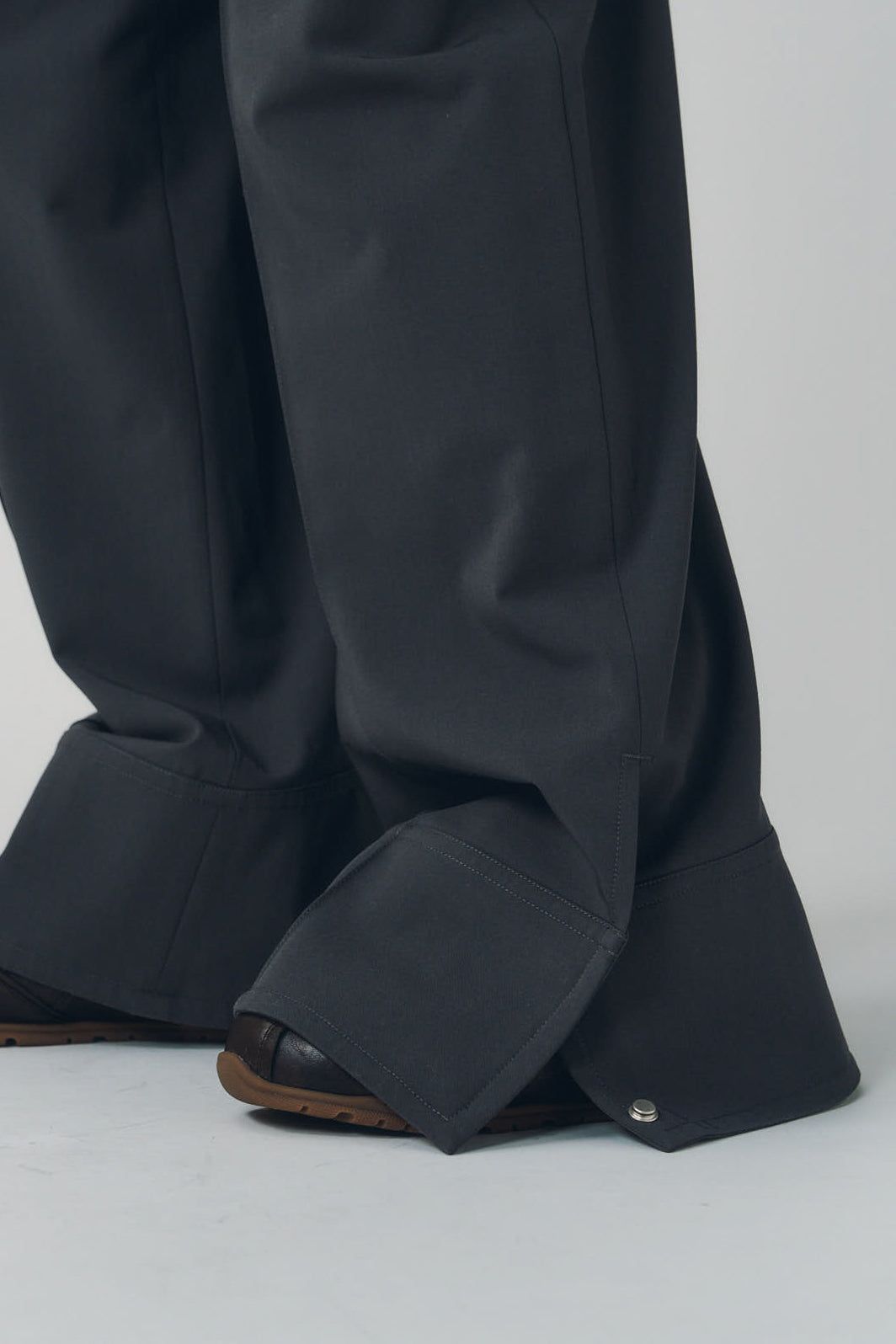ダブルヘムトラウザー (グレー) double hem trousers(unisex) (Gray) / 26AW