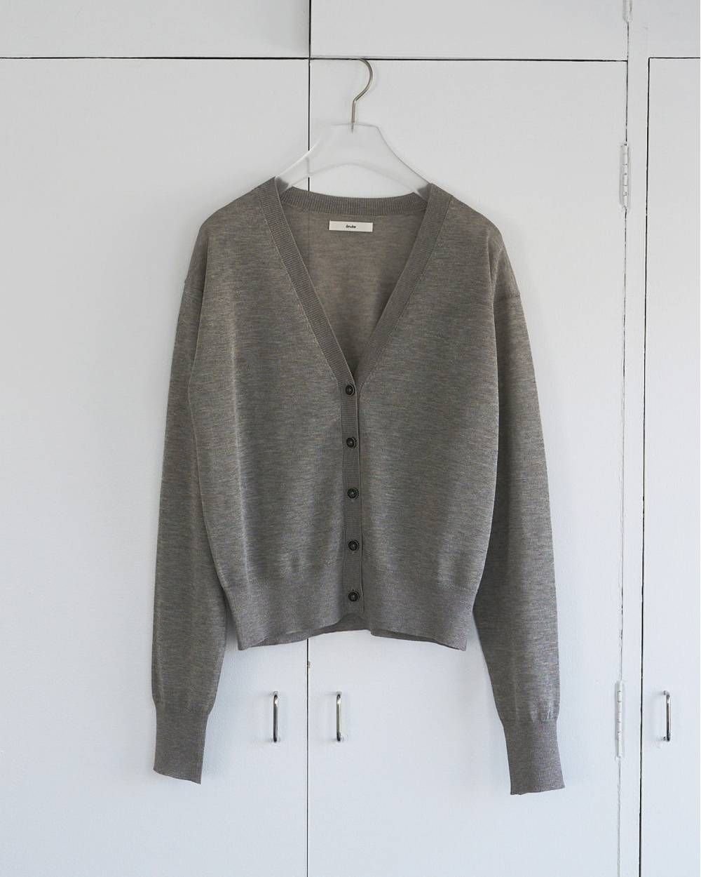 ハイゲージ シアーカーディガン (グレージュ) Highgauge Sheer Cardigan (Greige) / 26SS