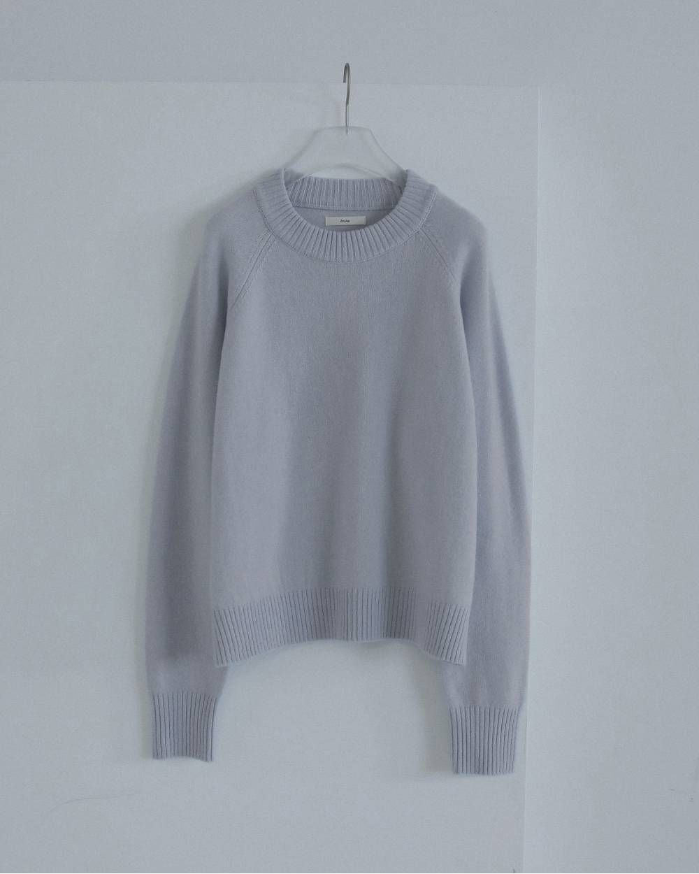 ウールクルーネックトップス (アイスブルー) Wool Crewneck Tops (Iceblue) / 26AW 【6月29日まで期間限定予約】