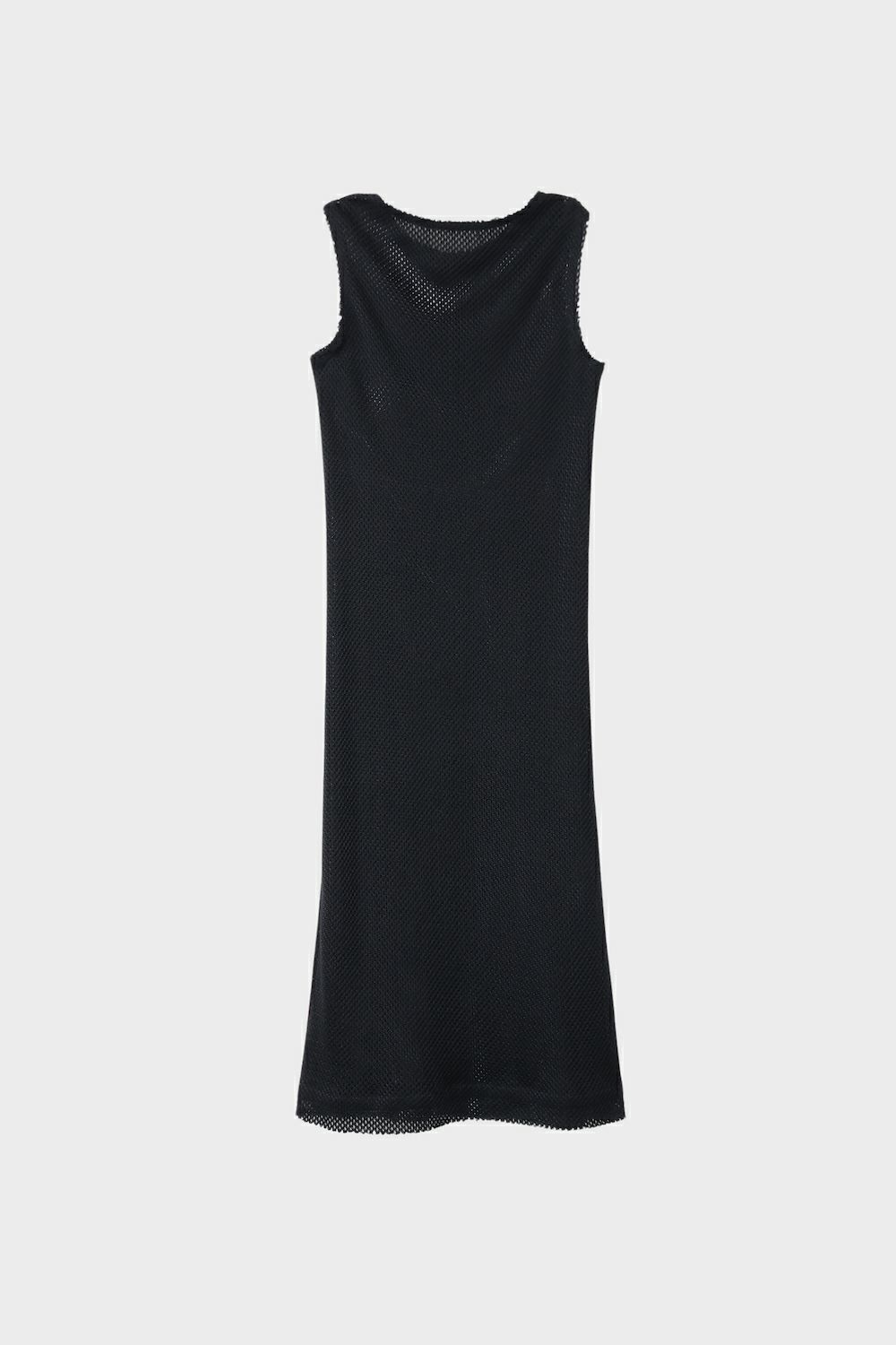 【25SS】RASCHEL SLEEVELESS DRESS / ラッセルスリーブドレス (ブラック/ブラック)