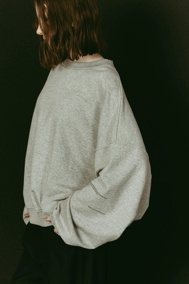 Knuth Marf - Kerror design sweat(unisex) (Gray) / Kエラーデザイン