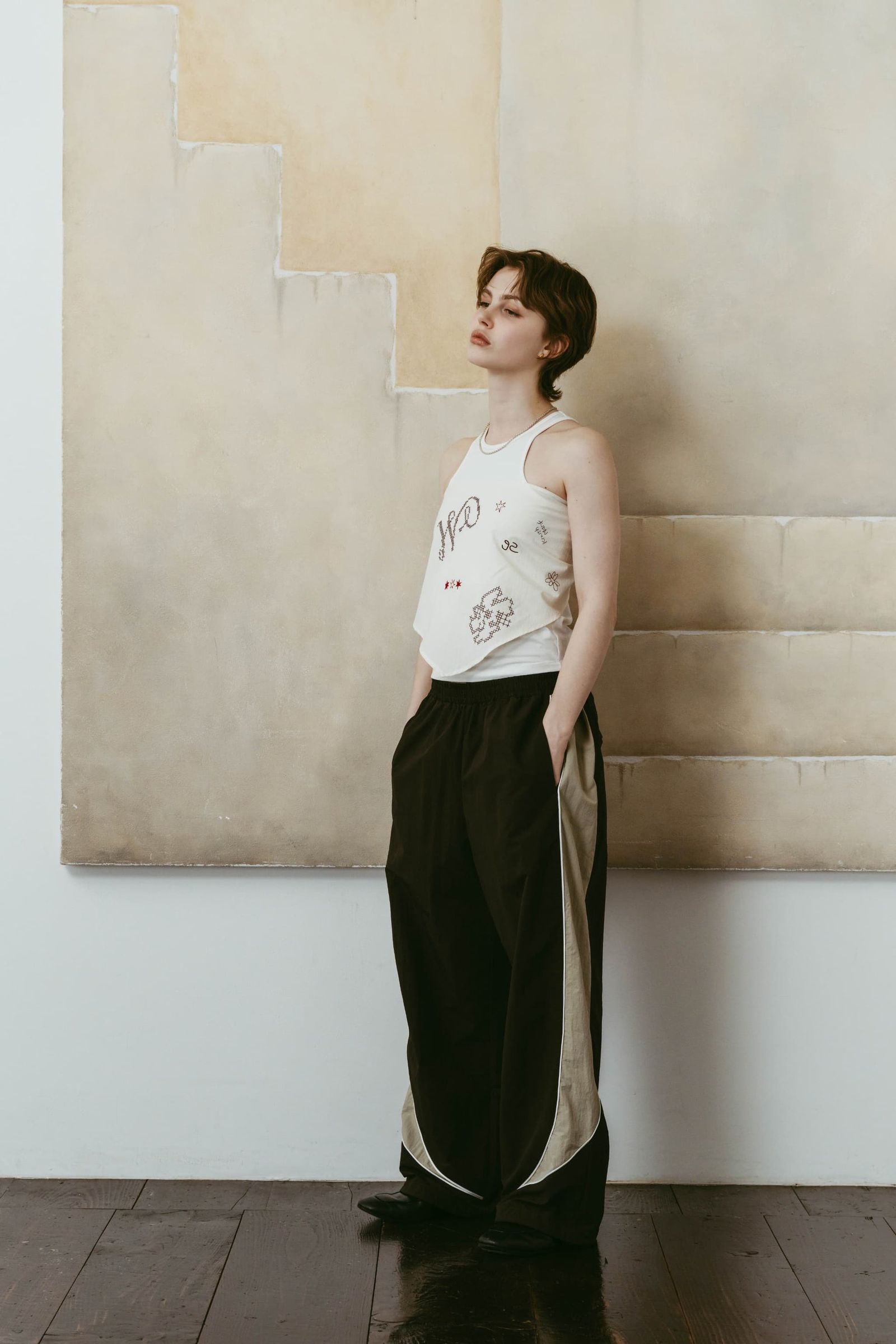 ナイロンイージーパンツ (ブラウン) nylon easy pants(unisex) (Brown) /  26SS