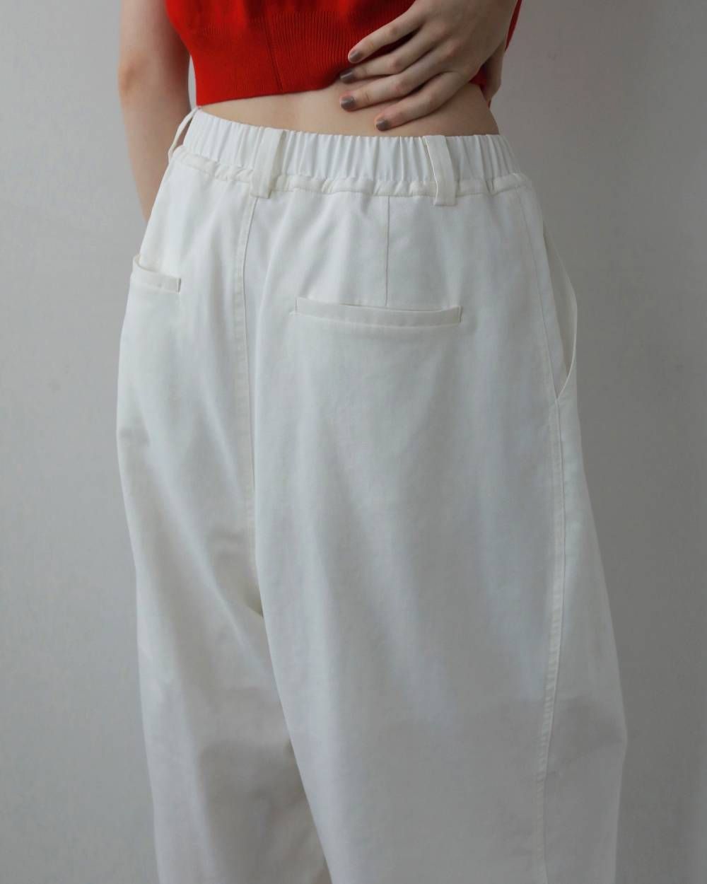 リネンラフパンツ (ホワイト) Linen Rough Pants (White) / 27SS
