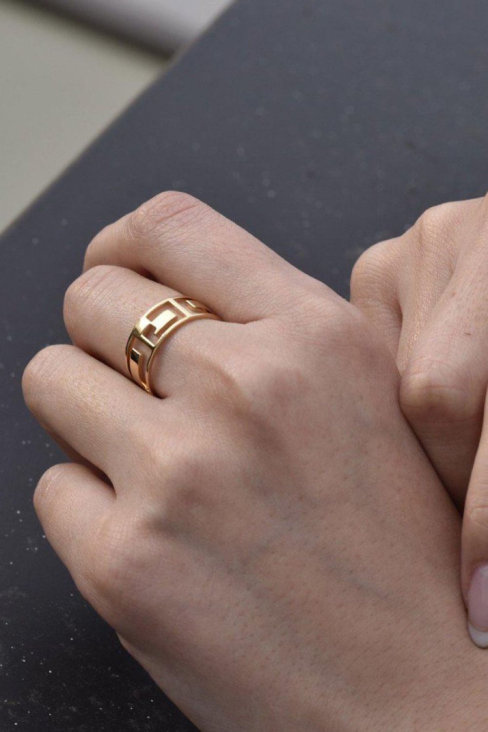 ICONIC G RING / アイコニック ジー リング STERLING SILVER 925 (ゴールドベルメイユ)