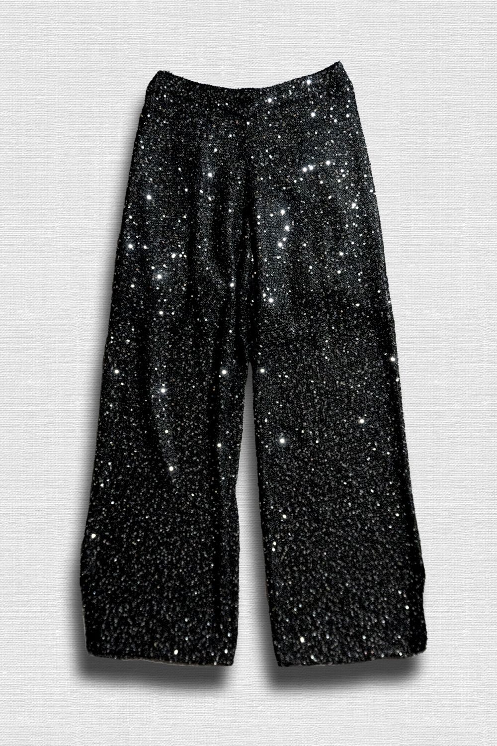 CINOH - SPANGLE KNIT PANTS / スパンコールニットパンツ (ブラック) | Sir online store / サー  オンラインストア