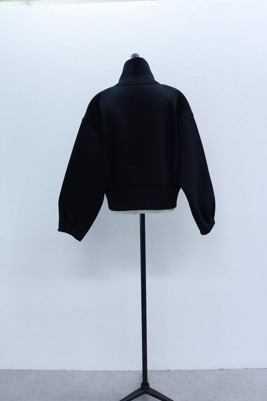 ダブルニットジップブルゾン (ブラック) Double-Knit Zip-Up Blouson (Black) / 26AW