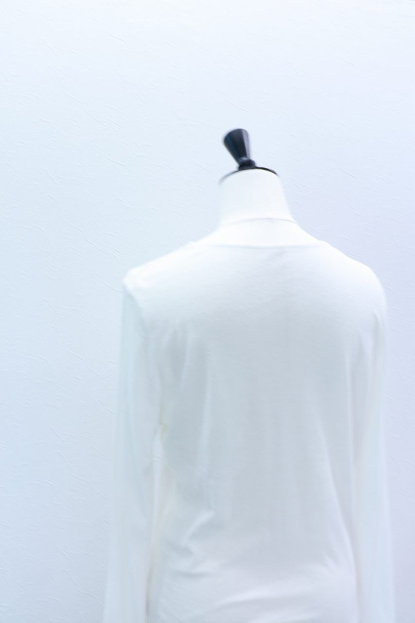 シアーフォトコンパクトロンT (ホワイト) Sheer Photo Compact Long-Sleeve Tee (White) / 26AW