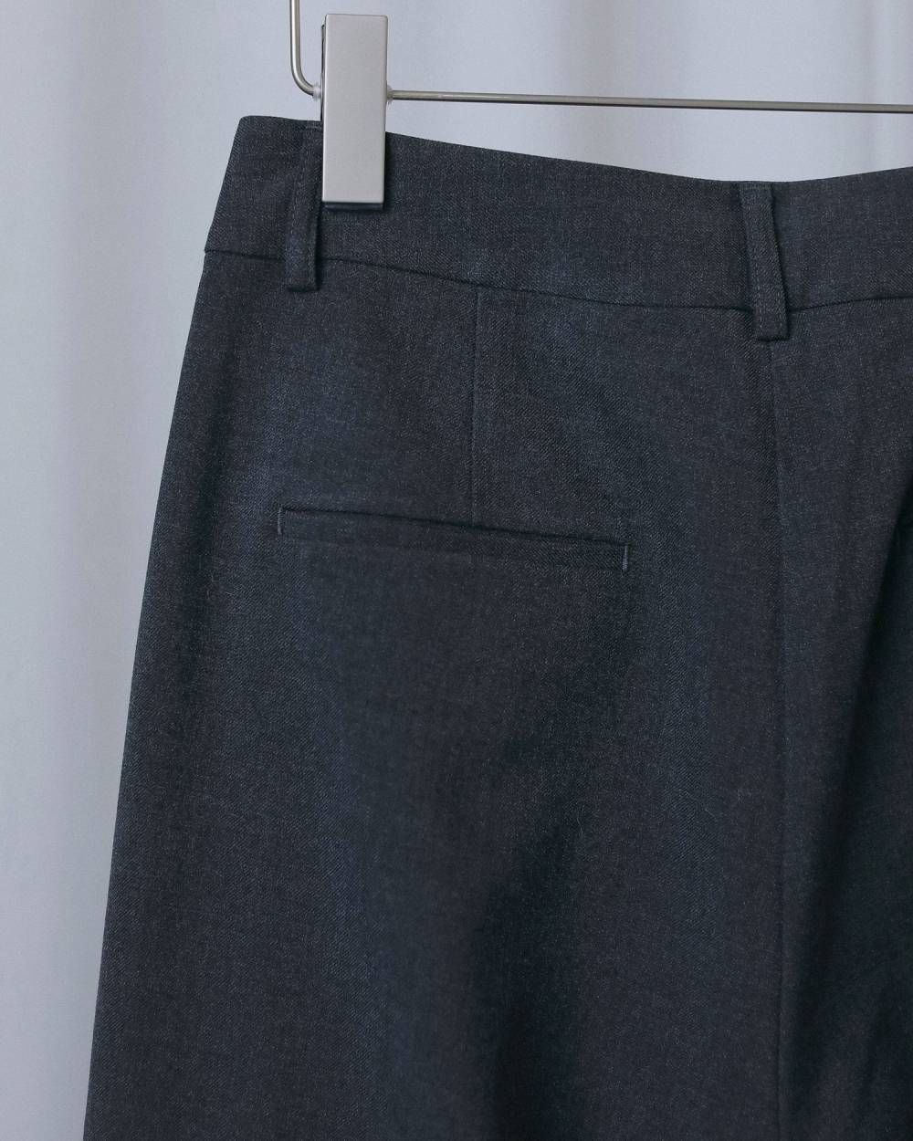 ラックワイドパンツ (チャコールグレー) Tuck Wide Pants (Charcoal gray) / 26AW 【6月29日まで期間限定予約】