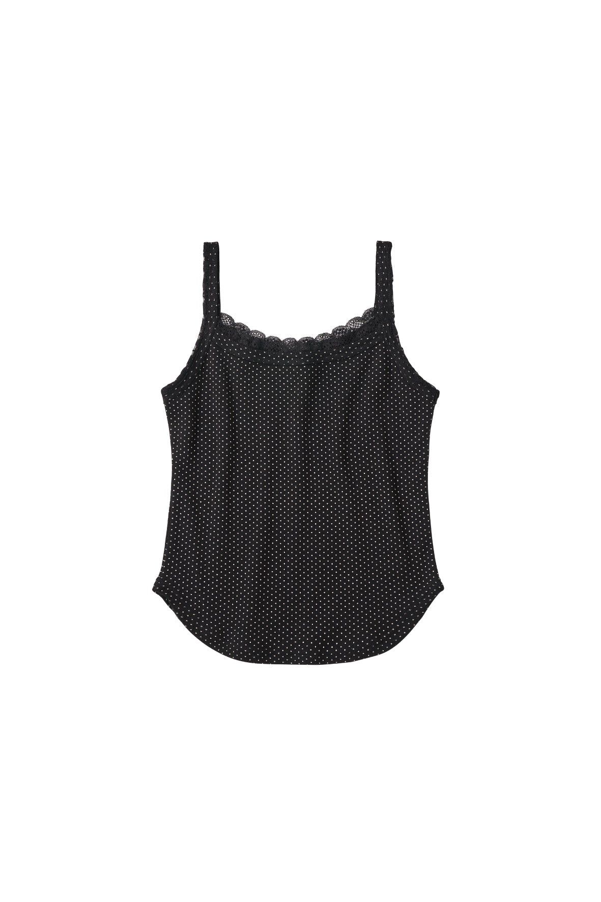 レースディテール キャミソール (ドット) lace detail camisole (Dot) /  26SS