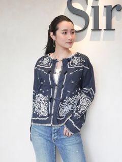 【25AW】VENEZIA LACE BLOUSE / ヴェネツィアレースブラウス (ネイビー)