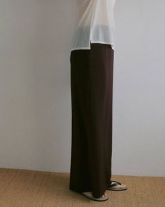 ジョーゼットペンシルスカート (ブラウン) Georgette Pencil Skirt (Brown) / 27SS