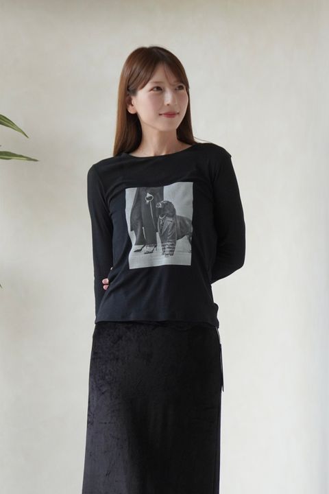 シアーフォトコンパクトロンT (ブラック) Sheer Photo Compact Long-Sleeve Tee (Black) / 26AW