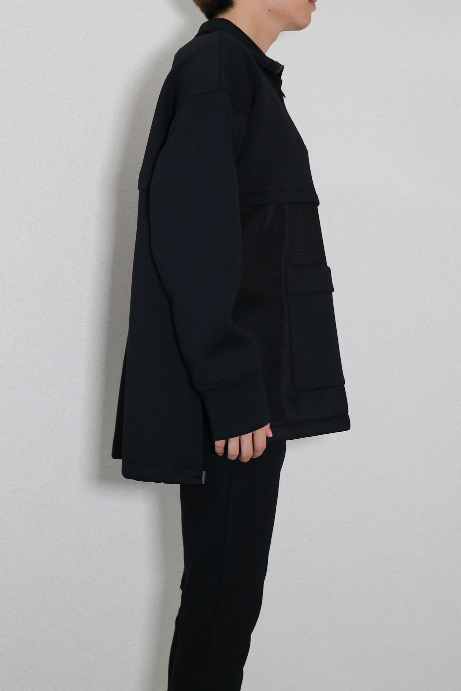 UN3D. - 【スポーティー×モード】HALF ZIP MESH SWEAT / ハーフ