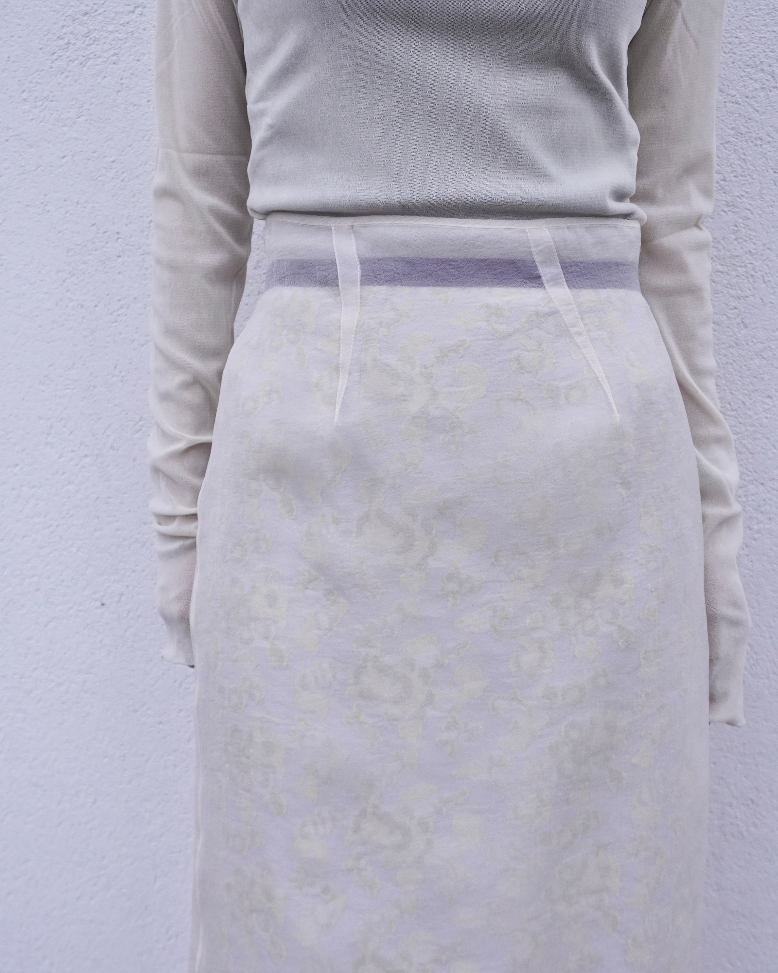 Louise jacquard skirt / ルイーズジャカードカート (イエロー)