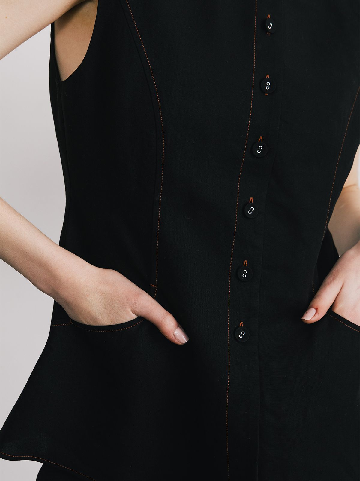 【25SS】TENCEL VEST / テンセルベスト (ブラック)