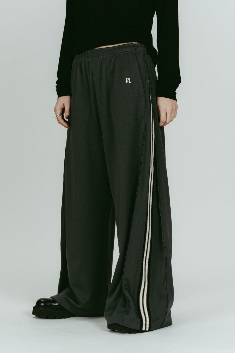 zip-up track pants(unisex) (Smokyblue) / ジップアップ トラックパンツ (スモーキーブルー) / 26SS