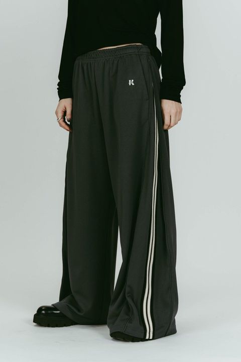 zip-up track pants(unisex) (Smokyblue) / ジップアップ トラックパンツ (スモーキーブルー) / 26SS