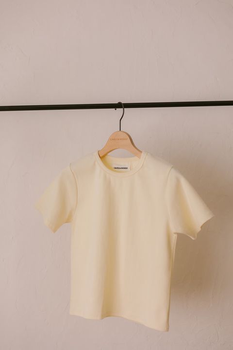 ベーシックスリムハーフスリーブTシャツ (バター) Basic T-shirt (Butter) /  26SS