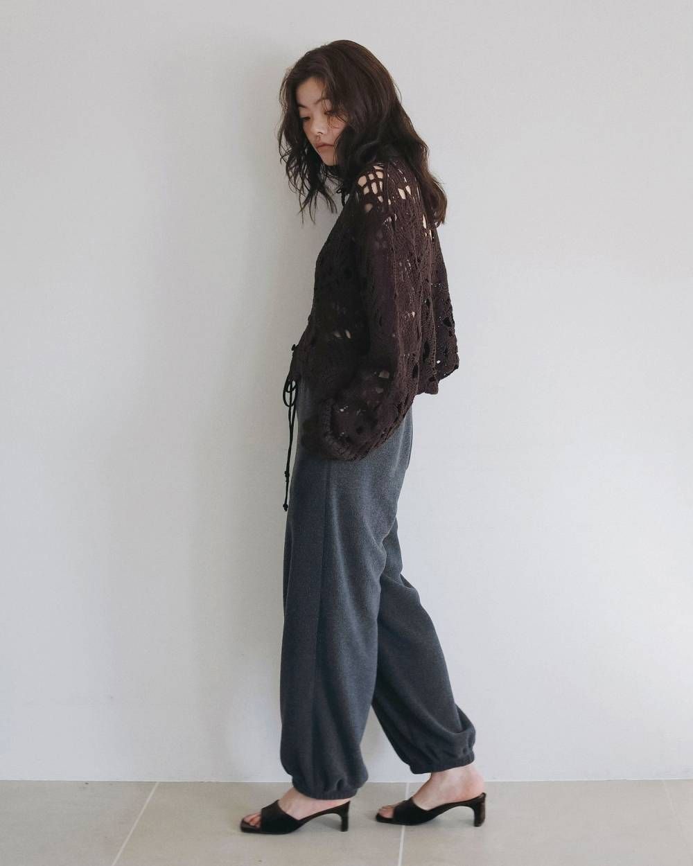フリースラフパンツ (チャコールグレー) Fleece Rough Pants (Cgray) /  26AW