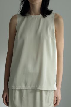 Satin Tanktop / サテンタンクトップ (クリーム)