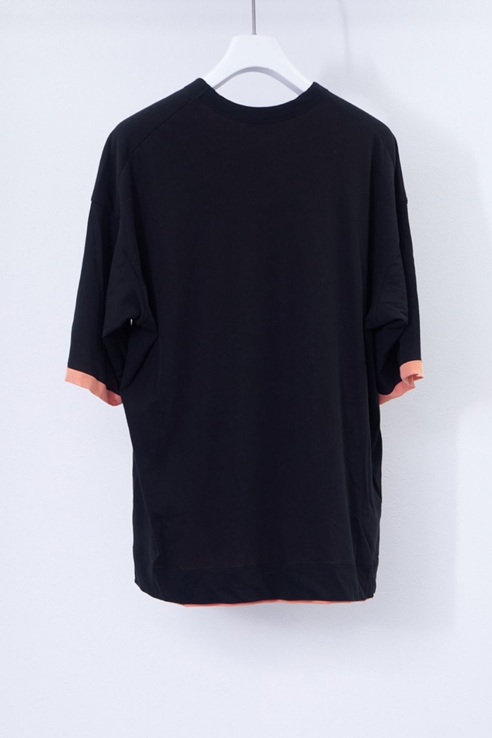 【メンズ】COSMORAMA LAYERED T-SHIRT / レイヤードTシャツ (ブラックオレンジ)