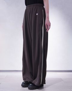 ジップアップ トラックパンツ (ブラウン) zip-up track pants(unisex) (Brown) /  26SS