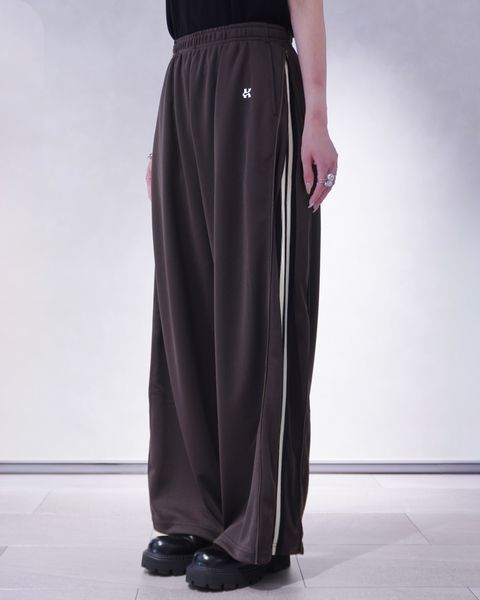 ジップアップ トラックパンツ (ブラウン) zip-up track pants(unisex) (Brown) /  26SS