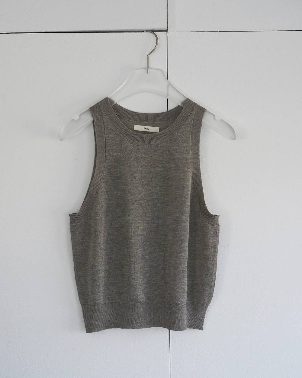 ハイゲージ シアータンクトップ (グレージュ) Highgauge Sheer Tanktop (Graige) / 26SS