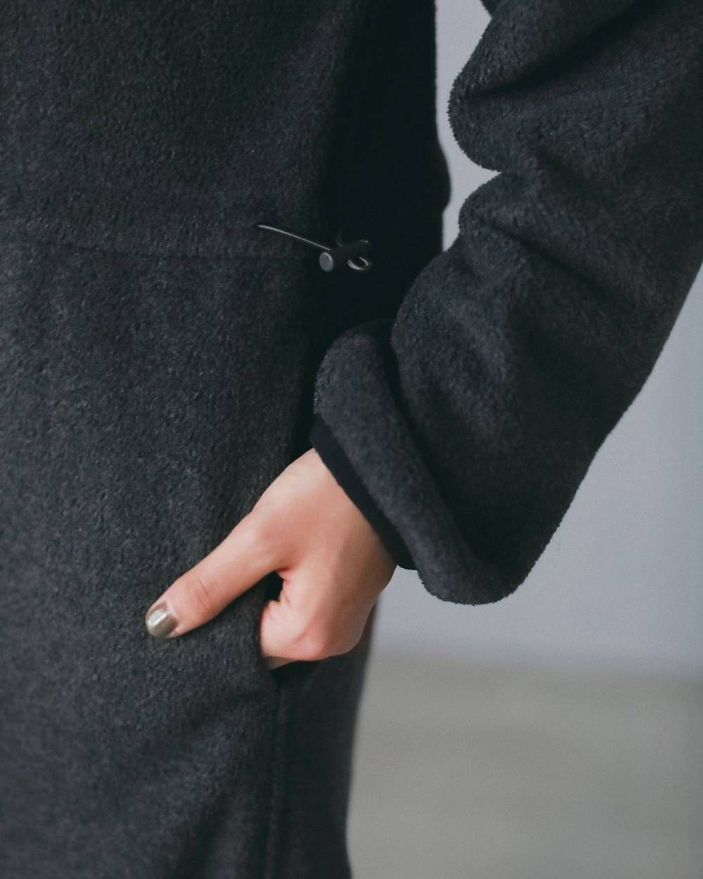 フリースハーフジップ コンビネゾン (チャコールグレー) Fleece Halfzip Combinaison (Charcoal gray) / 26AW 【6月29日まで期間限定予約】