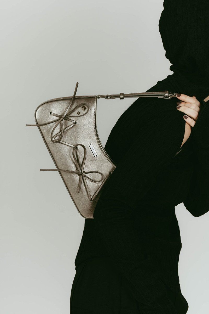 ribbon accent bag (Silver) / リボンアクセントバッグ (シルバー) / 26SS