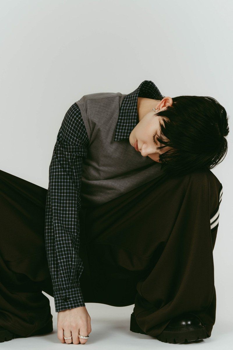 zip-up track pants(unisex) (Brown) / ジップアップ トラックパンツ (ブラウン) / 26SS